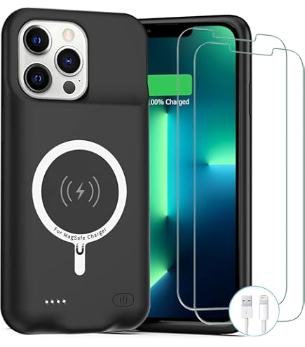 Amazon.com: Battery Case for iPhone 13 Pro Max, [10800mAh